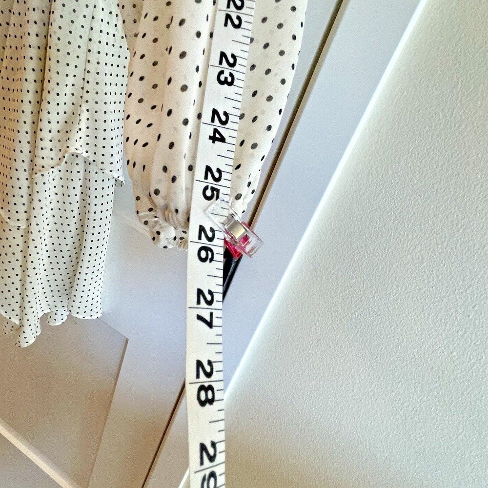 Favlux Womens Dress Large White Black Polka Dots Wedding Baby Shower Date GNO - Picture 9 of 16